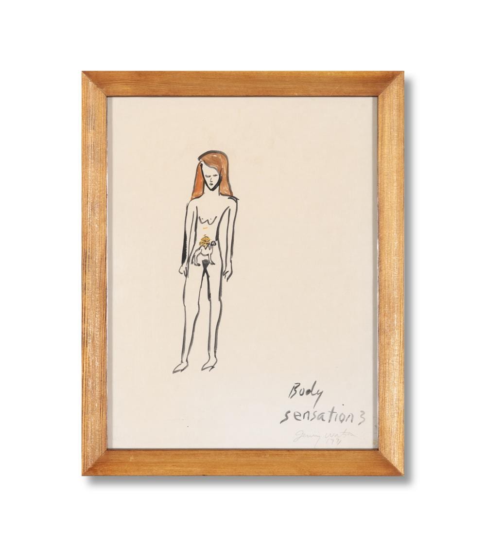 Jenny Watson comparable auction result: jenny watson born 1951 body sensation 3 1991
