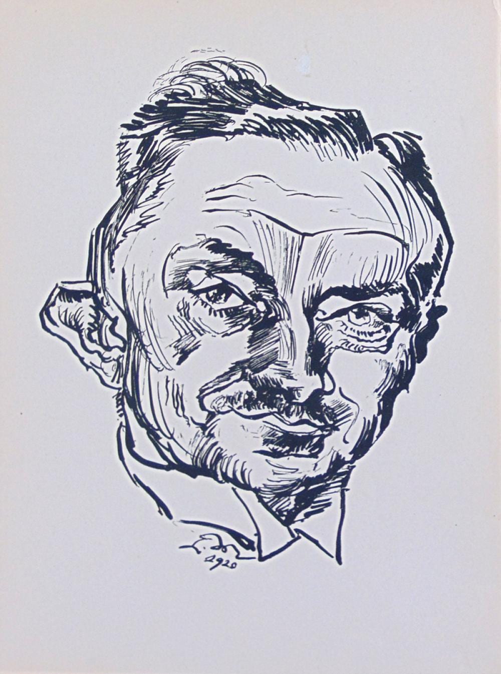 Ludwig Meidner comparable auction result: ludwig meidner original unsigned lithograph 1920 german expressionism