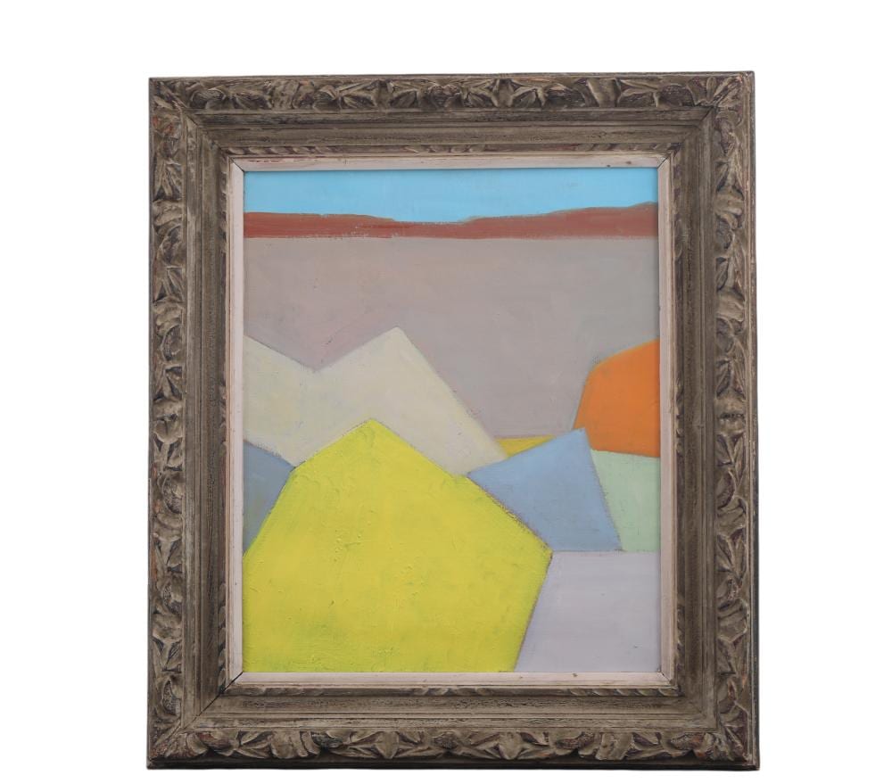 Etel Adnan comparable auction result: etel adnan 1925 2021 lebanese american attributed to oil on canvas