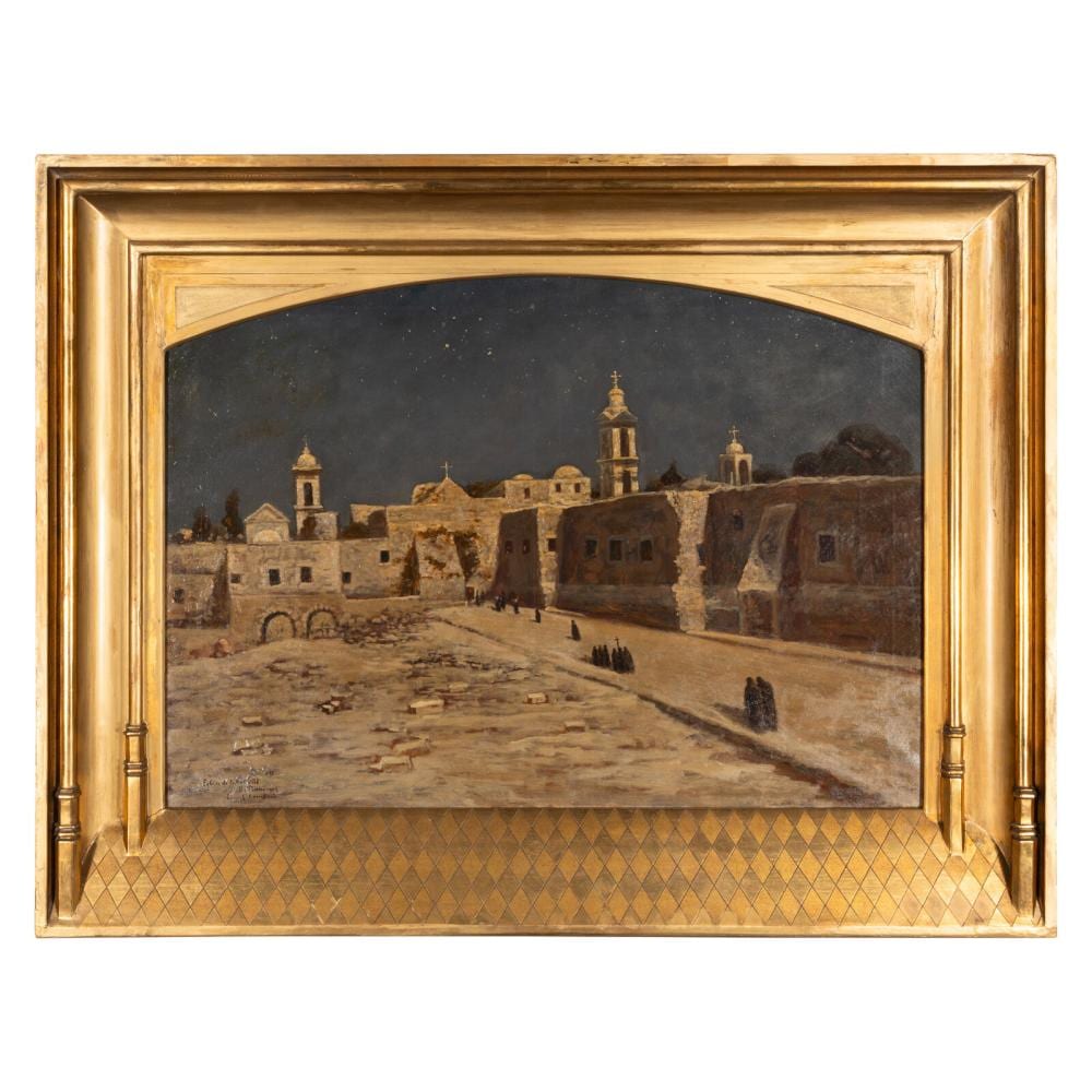 Louis Gustave Cambier comparable auction result: louis gustave cambier belgian 1874 1949 bethlehem church of the nativity 1904