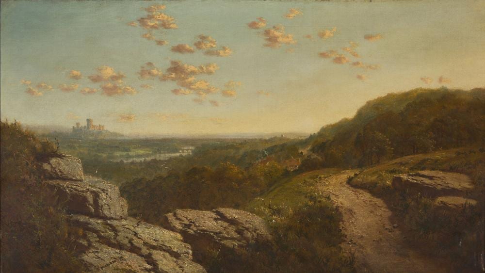 Edmund John Niemann comparable auction result: edmund john niemann british 1813 1876 landscape with a castle in the distance