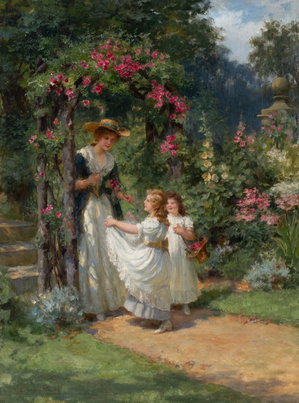 George Sheridan Knowles comparable auction result: george sheridan knowles british 1863 1931 summer blossoms