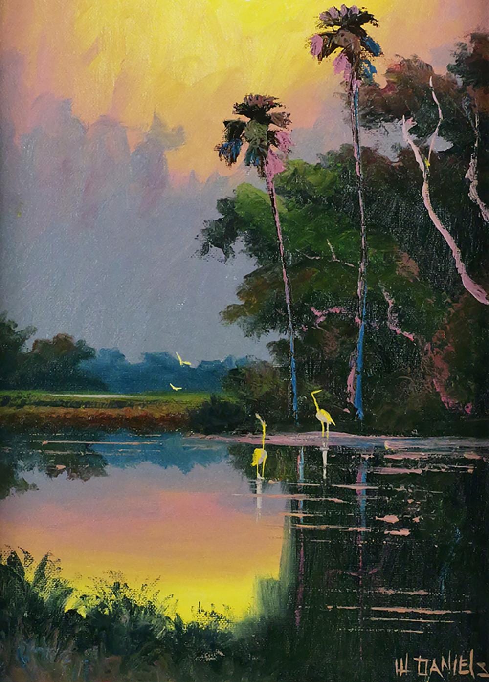 Willie Daniels comparable auction result: highwaymen willie daniels painting