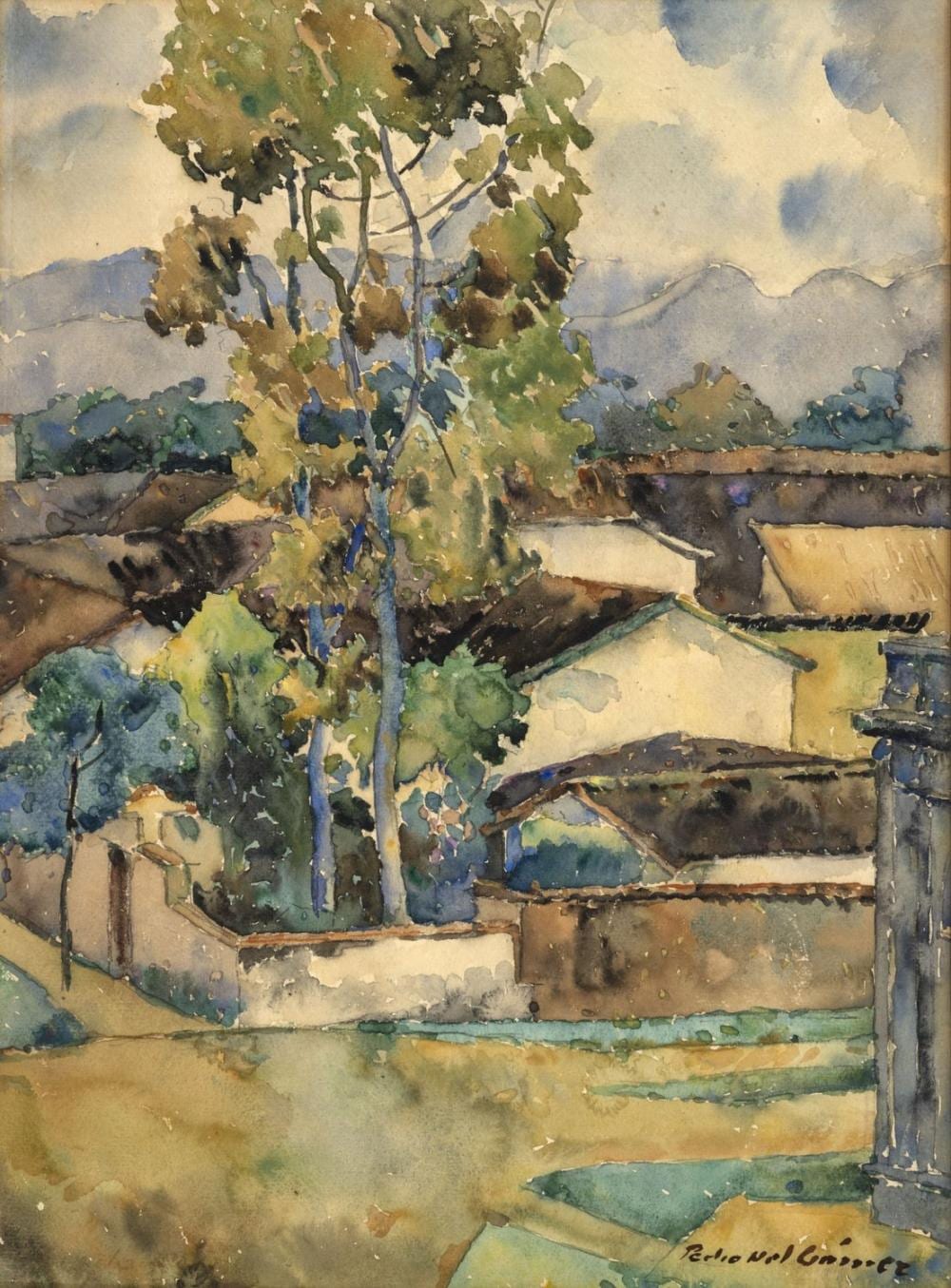 Pedro Nel Gómez, [Paisaje] comparable sale