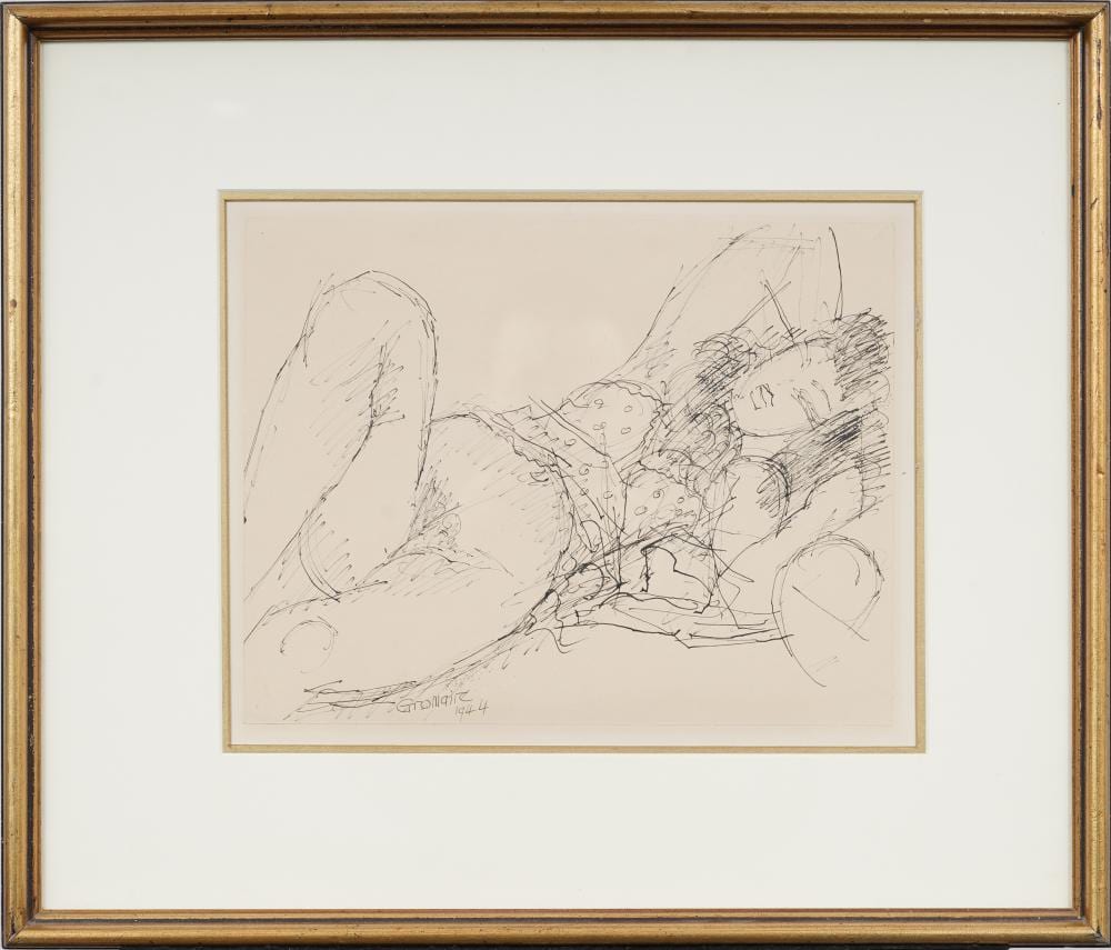 marcel gromaire 1892 1971 vintage european modernist reclining portrait framed painting · Curated Gallery Auctions · 2026-05-03 Marcel Gromaire comparable auction result: marcel gromaire 1892 1971 vintage european modernist reclining portrait framed painting