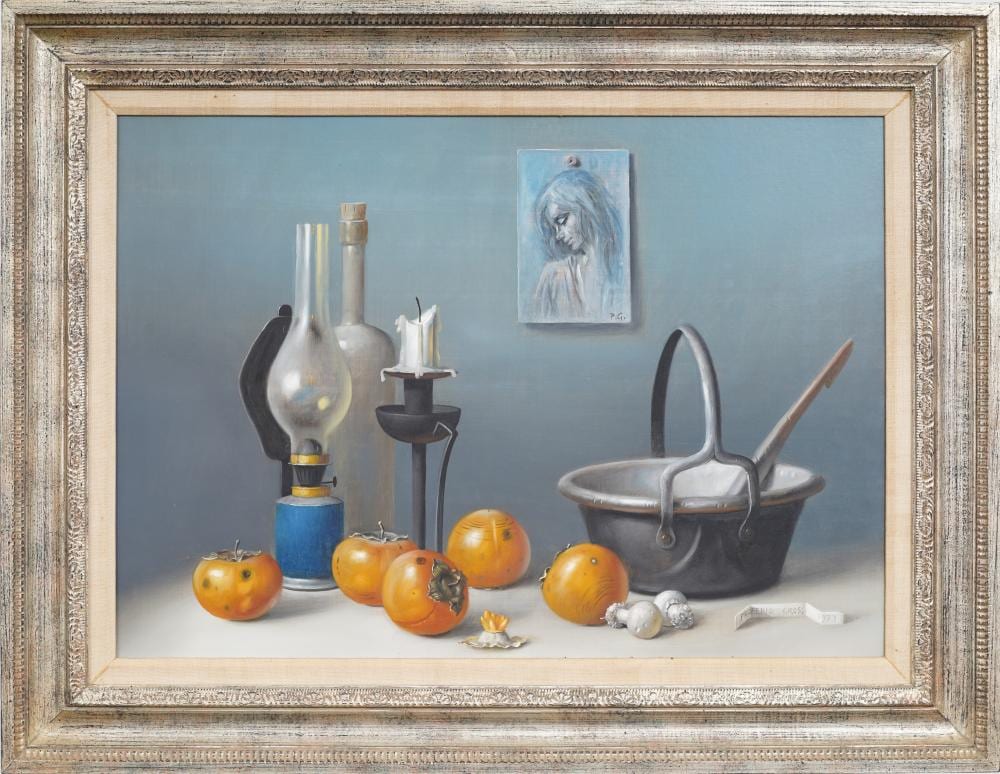 Proferio Grossi comparable auction result: proferio grossi 1923 2000 vintage italian signed still life oil painting