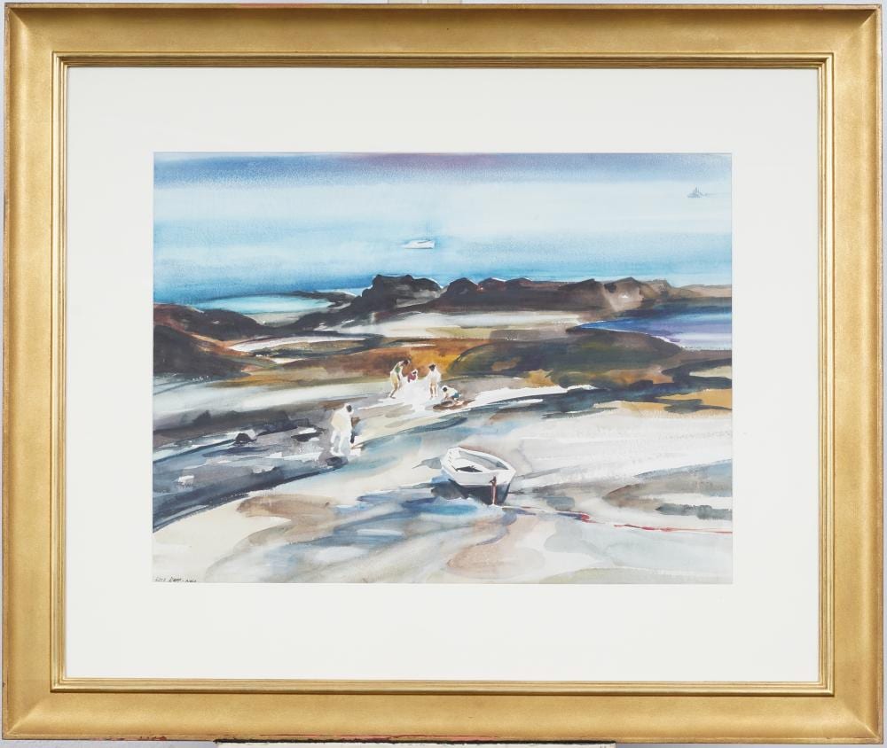 lois rapp 1907 1992 low tide framed philadelphia impressionist coastal beach scene painting · Curated Gallery Auctions · 2026-05-03 Lois Rapp comparable auction result: lois rapp 1907 1992 low tide framed philadelphia impressionist coastal beach scene painting