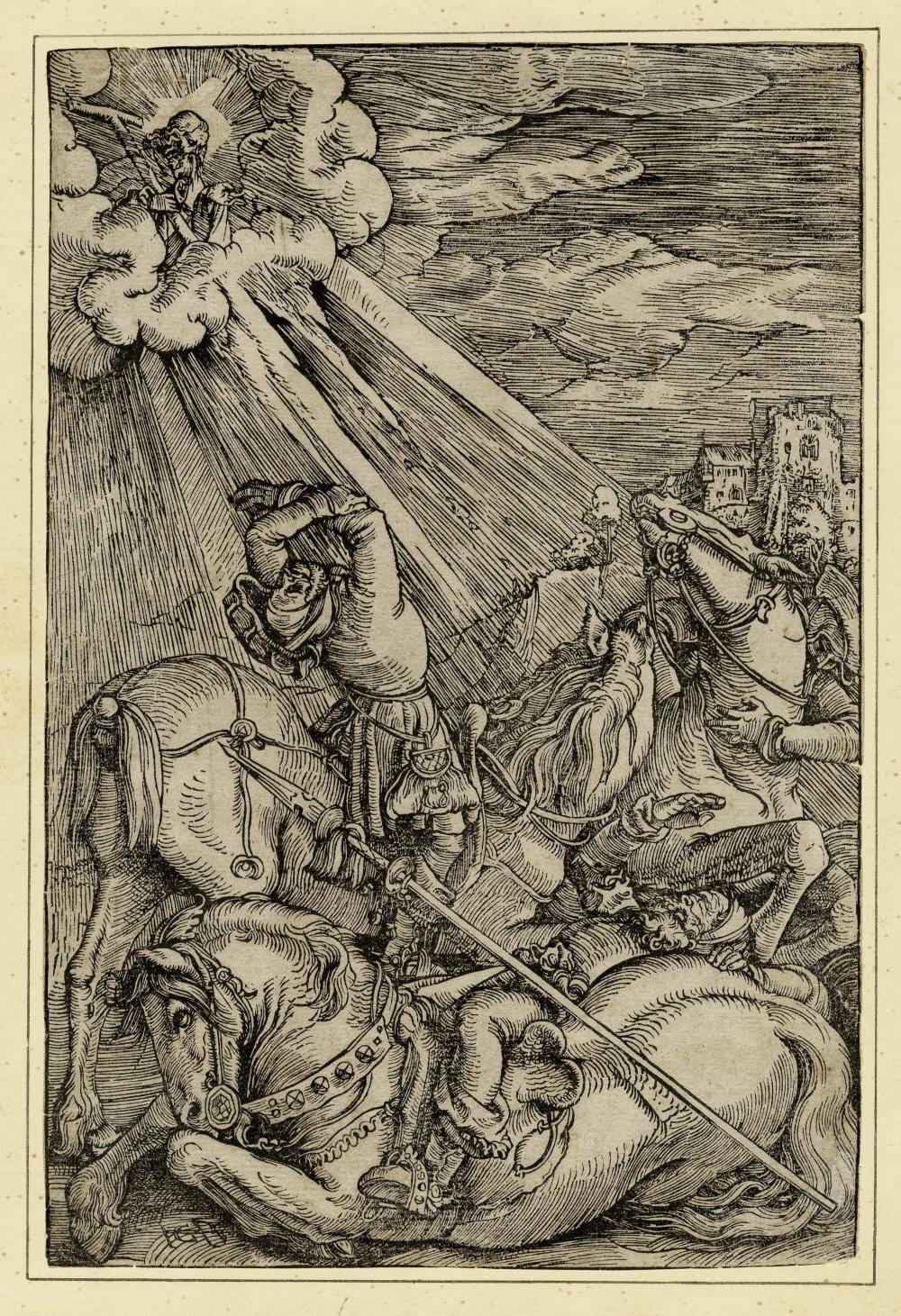 Hans Baldung Grien comparable auction result: hans baldung grien la conversione di san paolo 1517