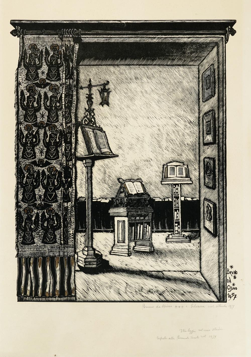 Bruno Marsili comparable auction result: bruno marsili detto bruno da osimo lotto composto di 2 incisioni 1932