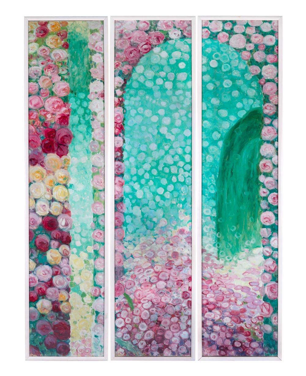 Galileo Chini comparable auction result: galileo chini giardino delle rose 1915