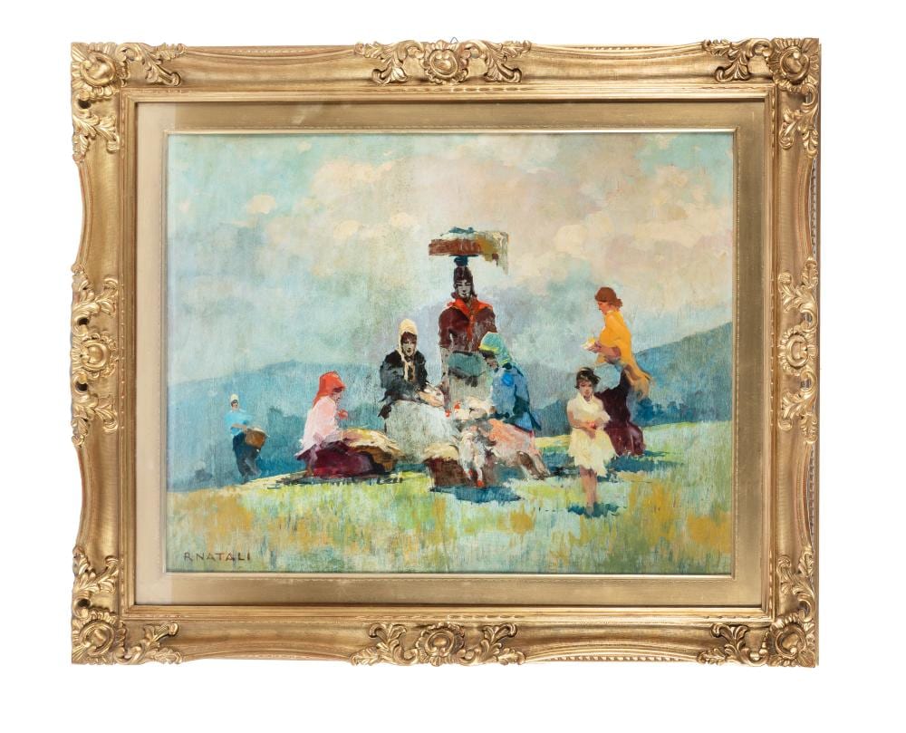 Renato Natali comparable auction result: renato natali contadine 1940