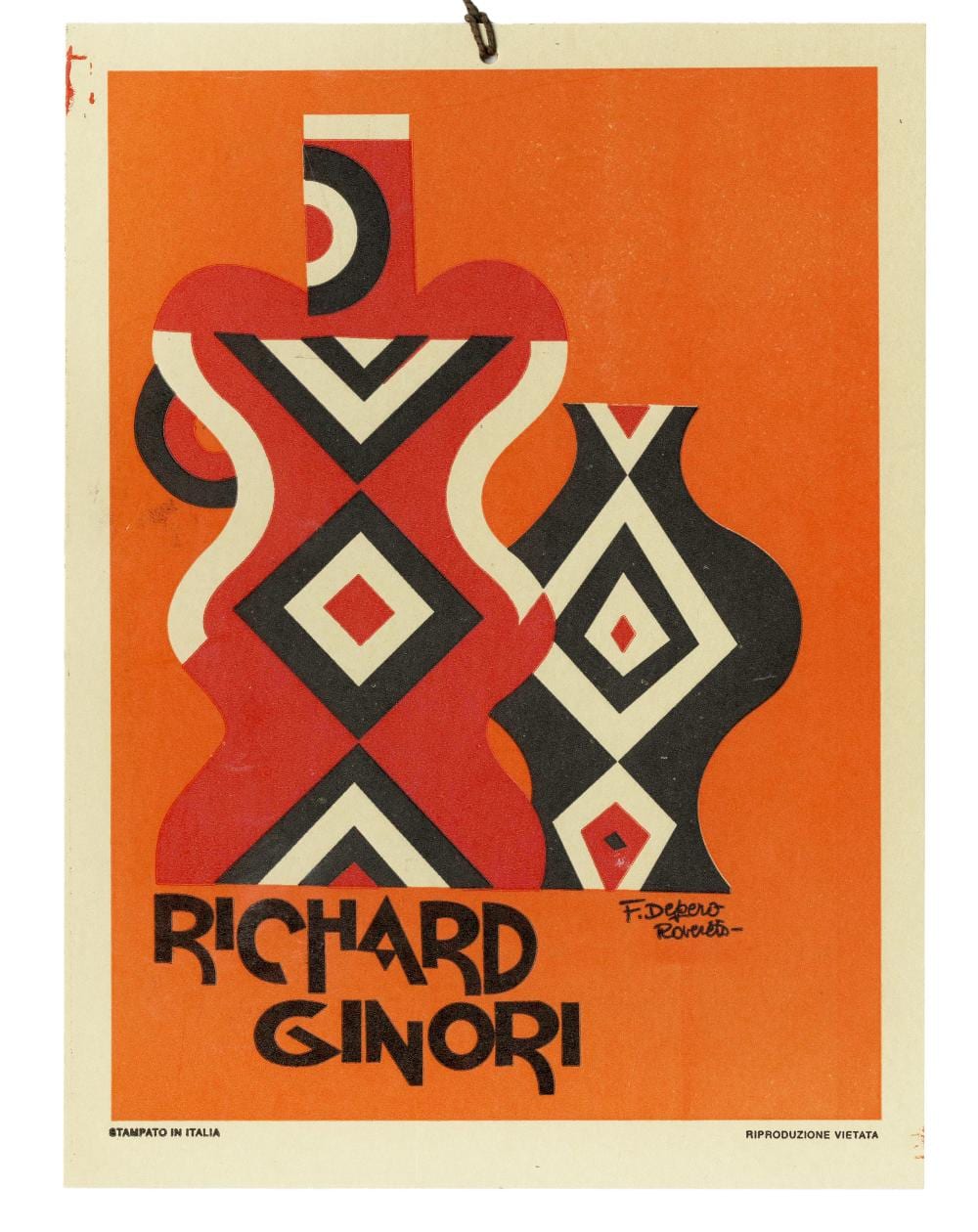Fortunato Depero comparable auction result: fortunato depero richard ginori 1923