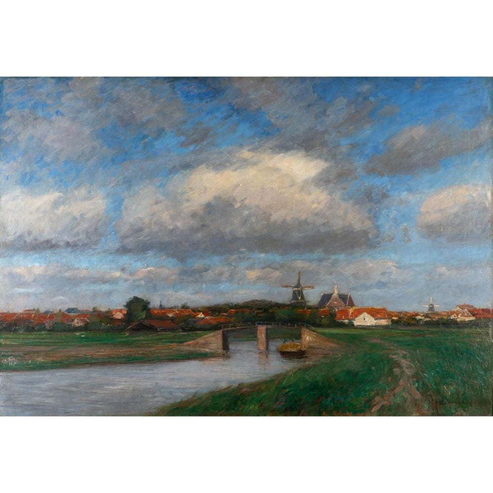 Helmuth Liesegang comparable auction result: helmuth liesegang 1858 1945 dutch landscape probably 1904