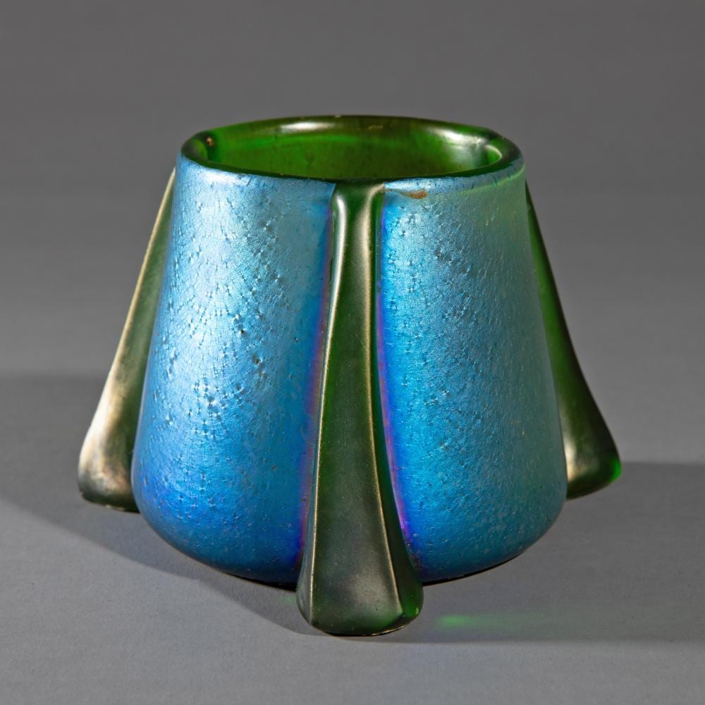 Marie Louise Kirschner comparable auction result: marie kirschner small vase cobalt silber iris norma