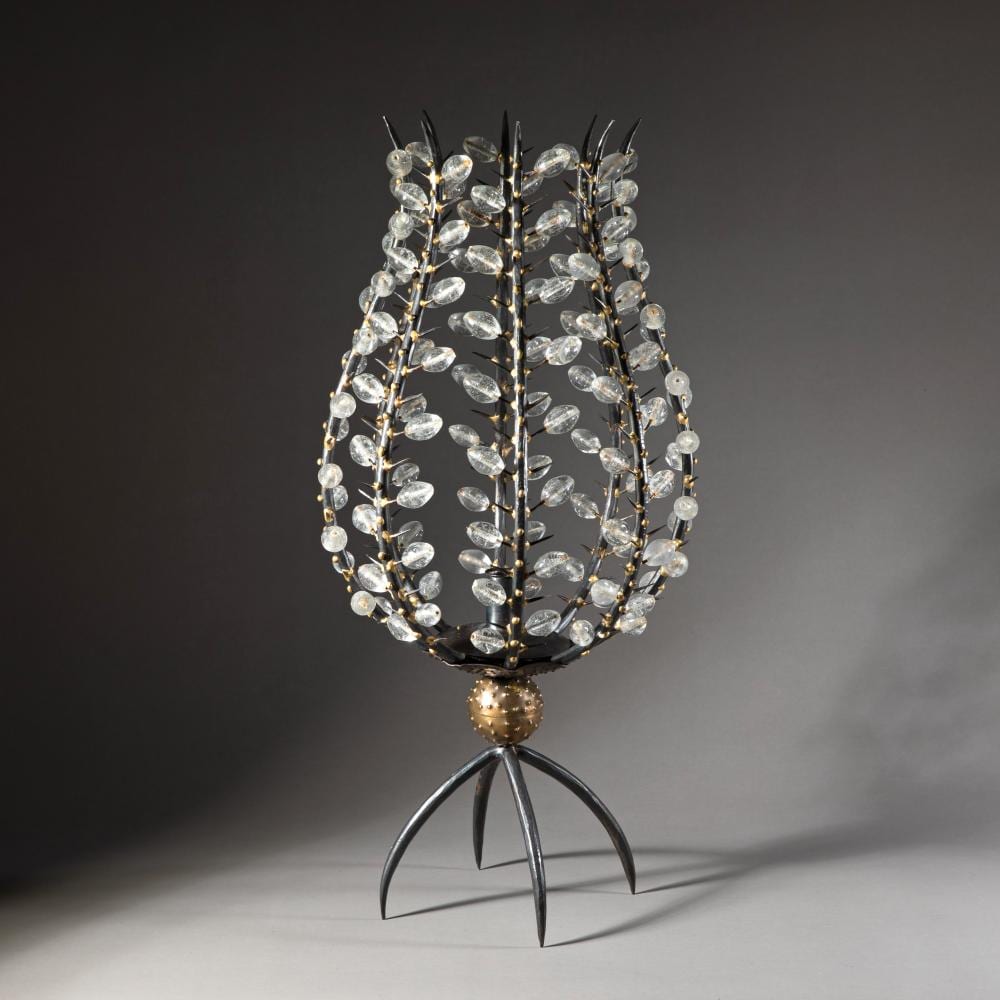 André Dubreuil comparable auction result: andr dubreuil photophores perles candlestick model
