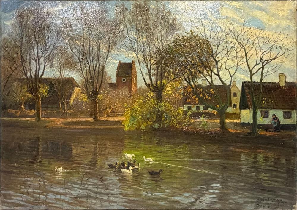 Viggo Langer comparable auction result: viggo langer german b 1860 oil painting on canvas