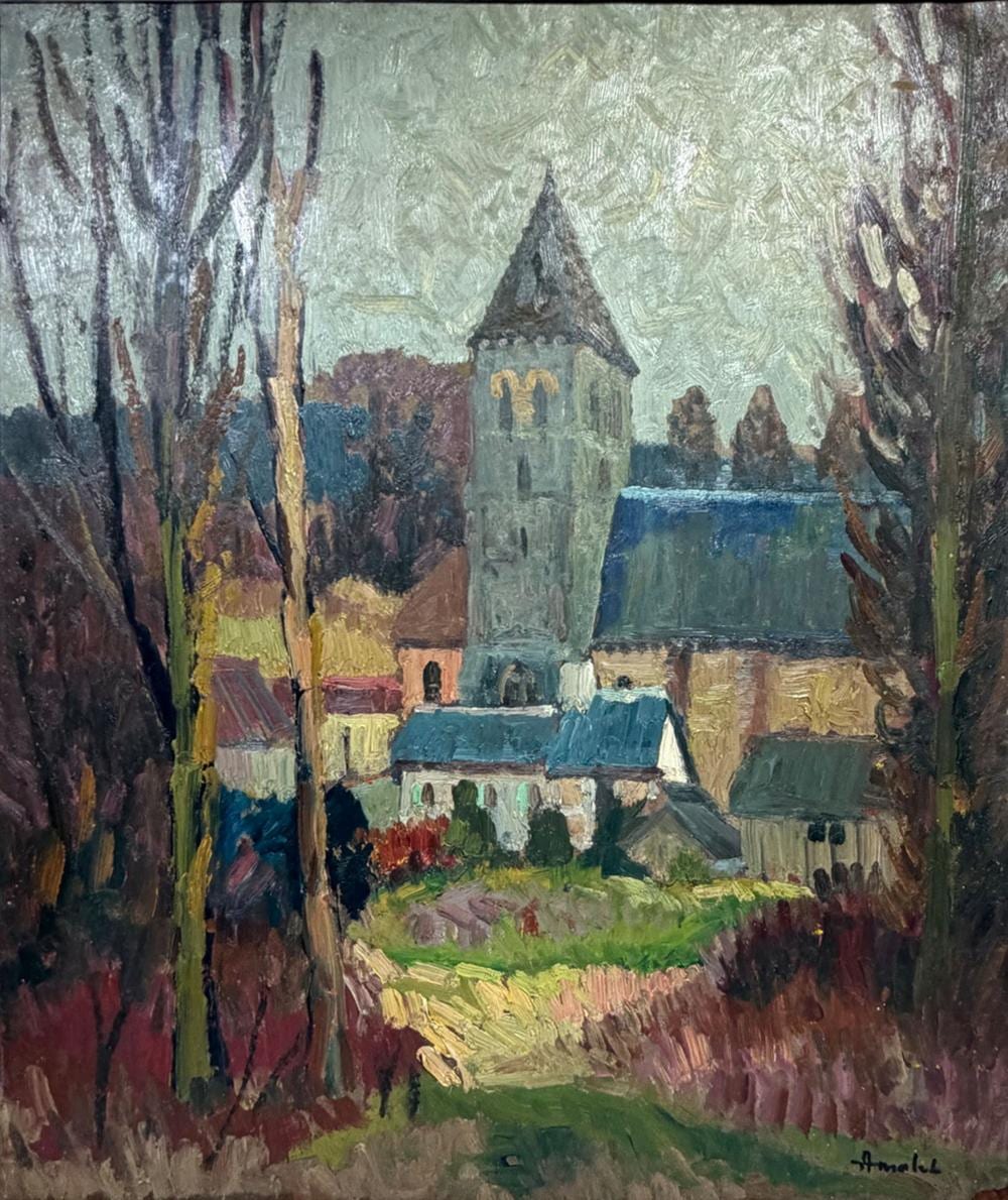 Albert Malet comparable auction result: albert malet french b 1905 oil painting on wood