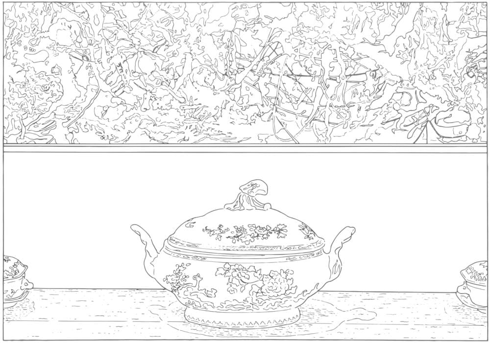 Louise Lawler comparable auction result: louise lawler american b 1947 pollock and tureen traced 1984 2013