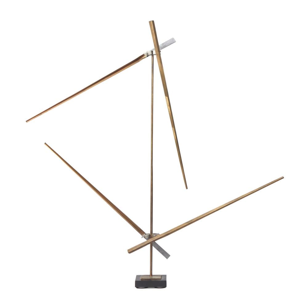 George Warren Rickey comparable auction result: george rickey american 1907 2002 divided square oblique ii bronze 1993