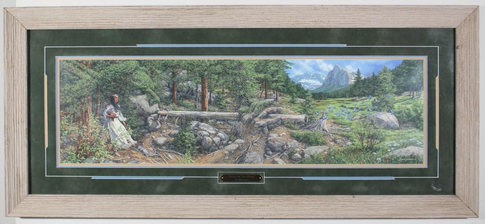Stephen Lyman comparable auction result: two offset lithographs bev doolittle and after stephen lyman