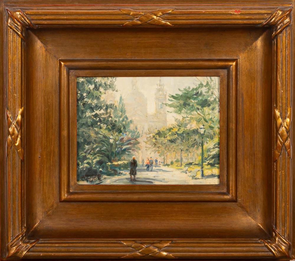 Armando Anjos comparable auction result: armando anjos jardim da estrela leo sobre cart o dim aprox 16 5 x 21 cm