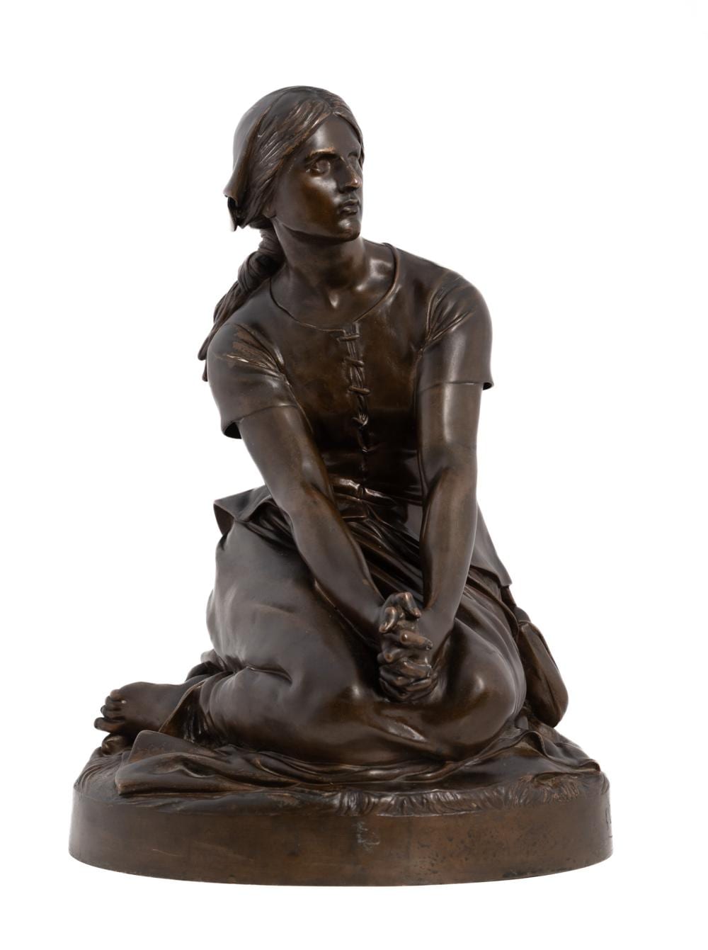 Henri-Michel-Antoine Chapu comparable auction result: henri chapu joana d arc escultura em bronze m ltiplo