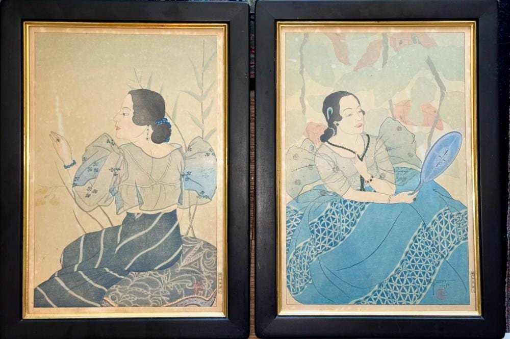 Paul Jacoulet comparable auction result: paul jacoulet french 1896 1960 chamorro women 1934
