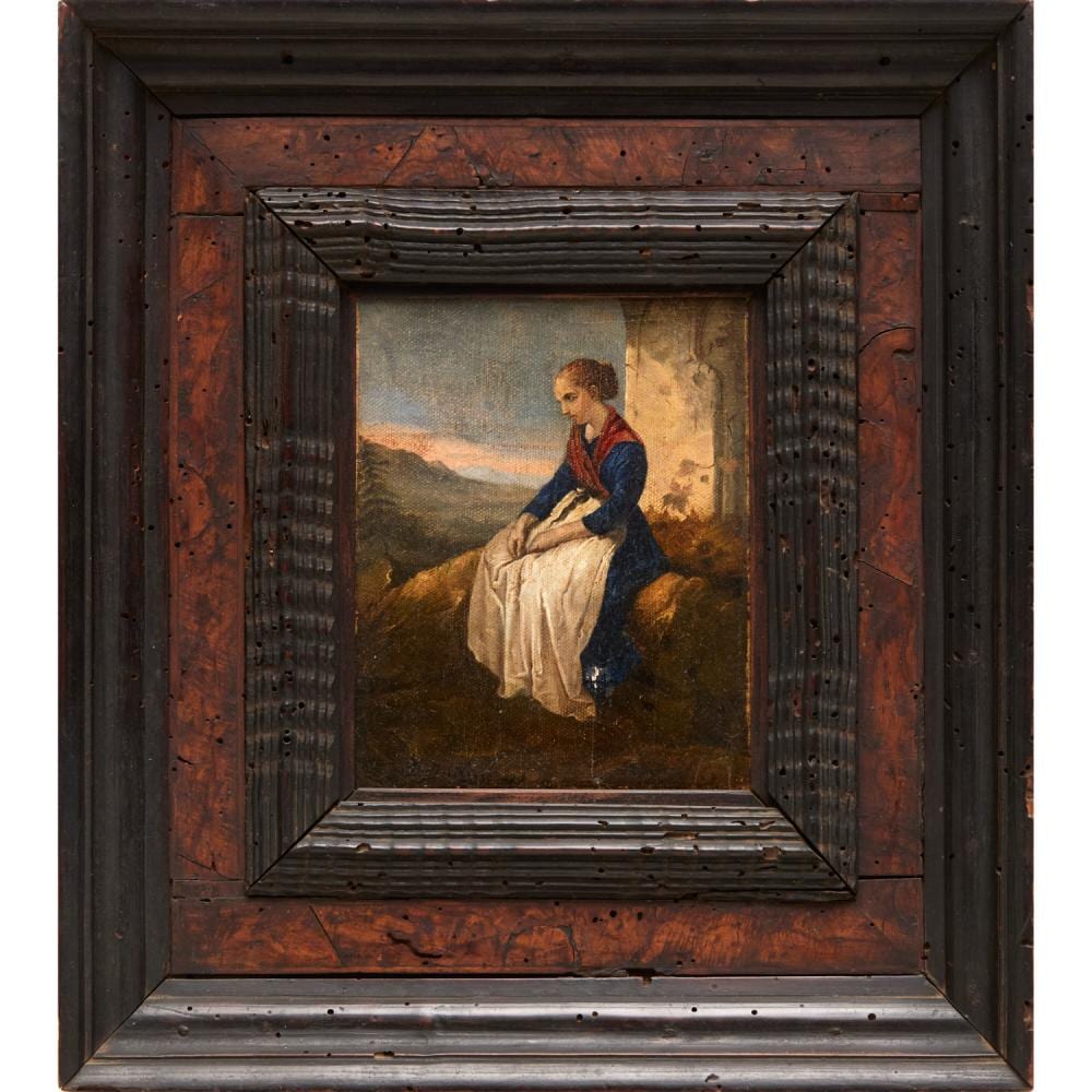Domenico Induno comparable auction result: domenico induno attrib oil on canvas