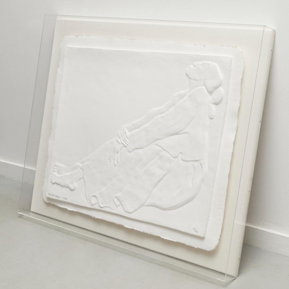 Rudolph Carl Gorman comparable auction result: r c gorman cast paper relief 1985