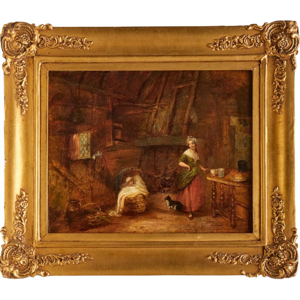 Alfred Provis comparable auction result: alfred provis oil on canvas