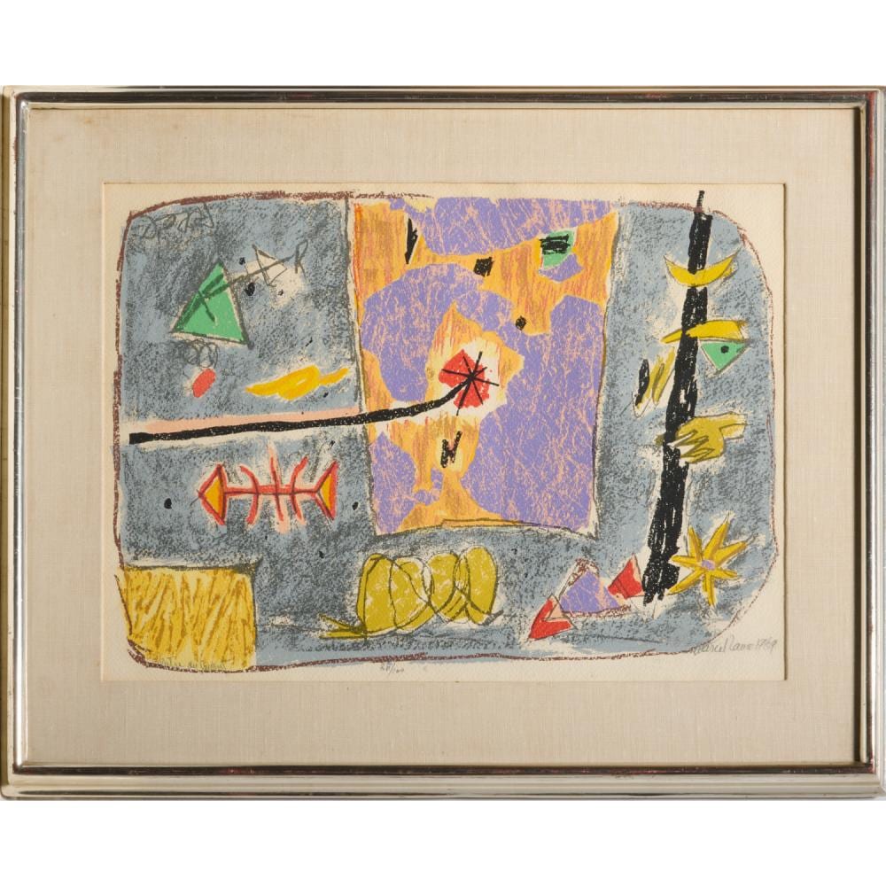 Marcel Janco comparable auction result: marcel janco lithograph c 1970
