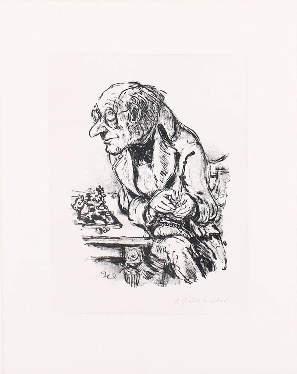 Andreas Paul  Weber comparable auction result: a paul weber 1893 arnstadt 1980 schretstaken