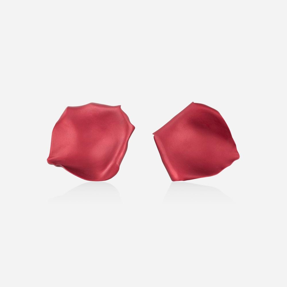 Jaroslav Vesin comparable auction result: jar rose petal aluminum and gold earrings