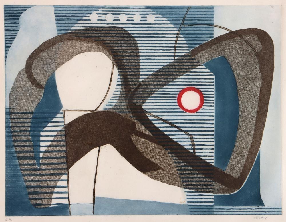 Dorance Velay comparable auction result: dorance velay french 1927 2024 abstract aquatint engraving on wove paper