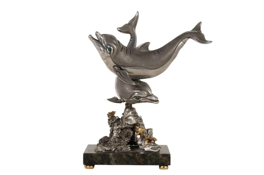 Frank Meisler comparable auction result: frank meisler 1925 2018 le dolphin reef sculpture