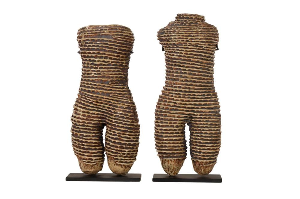Michele Oka Doner comparable auction result: michele oka doner b 1945 wrapped torso sculptures