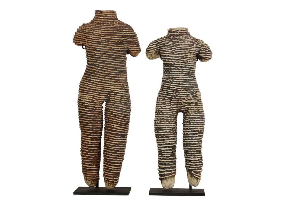 Michele Oka Doner comparable auction result: michele oka doner b 1945 wrapped torso sculptures