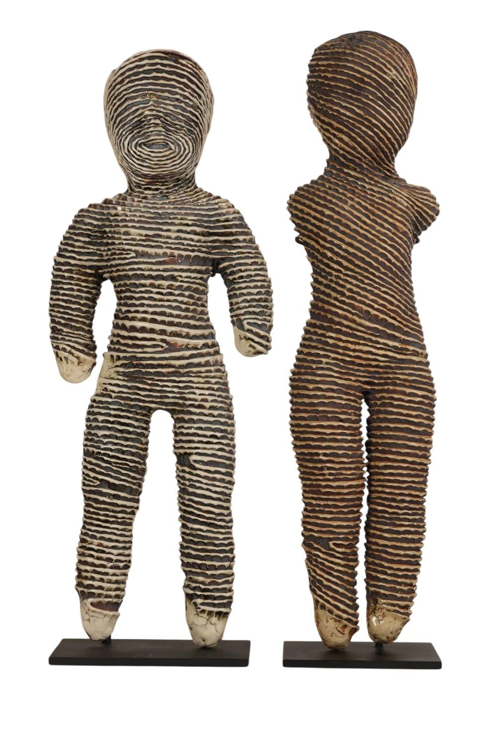 Michele Oka Doner comparable auction result: michele oka doner b 1945 wrapped torso sculptures