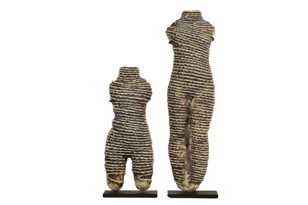 Michele Oka Doner comparable auction result: michele oka doner b 1945 wrapped torso sculptures