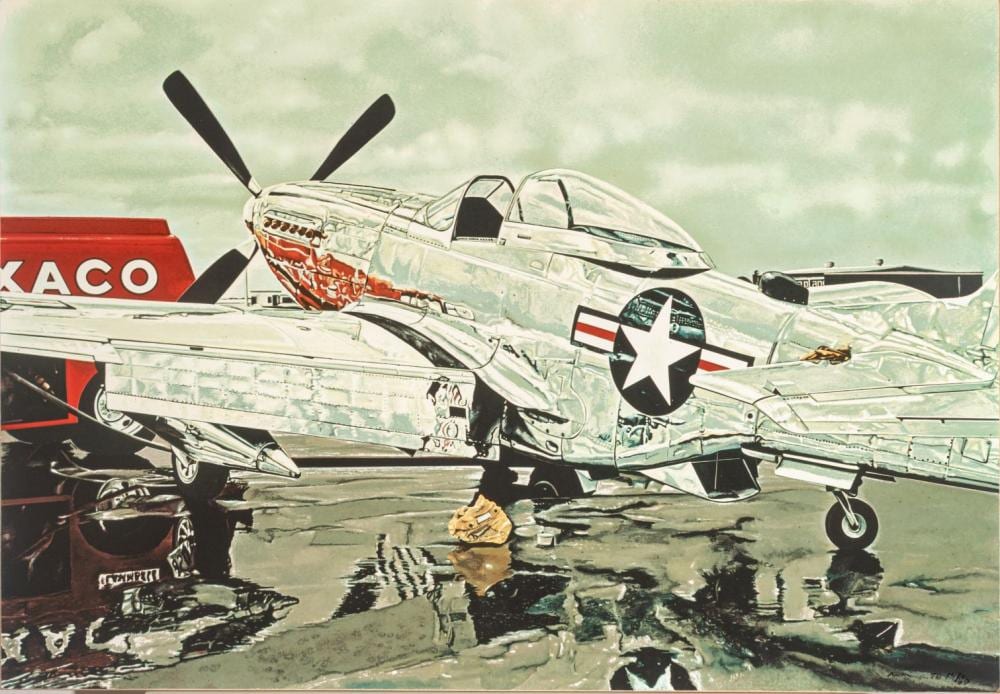 Ron Kleemann comparable auction result: ron kleemann american 1937 2014 screenprint on masonite mustang sally the third cross h 47 5 w 69 7