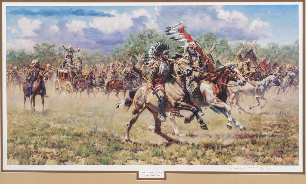 gary carter american b 1939 lithograph on wove paper big rings dance h 17 5 w 32 · DuMouchelles · 2026-05-15 Gary Carter comparable auction result: gary carter american b 1939 lithograph on wove paper big rings dance h 17 5 w 32