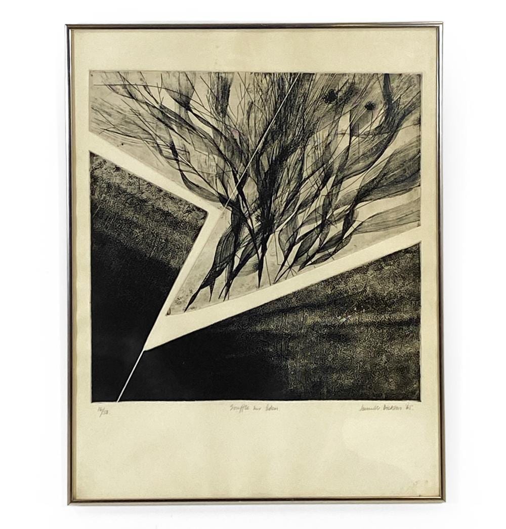 Jennifer Dickson comparable auction result: jennifer dickson b 1936 abstract print