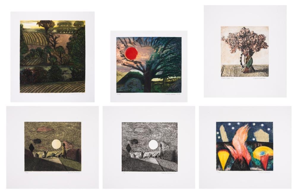David Inshaw comparable auction result: david inshaw b 1943 group of 6 prints