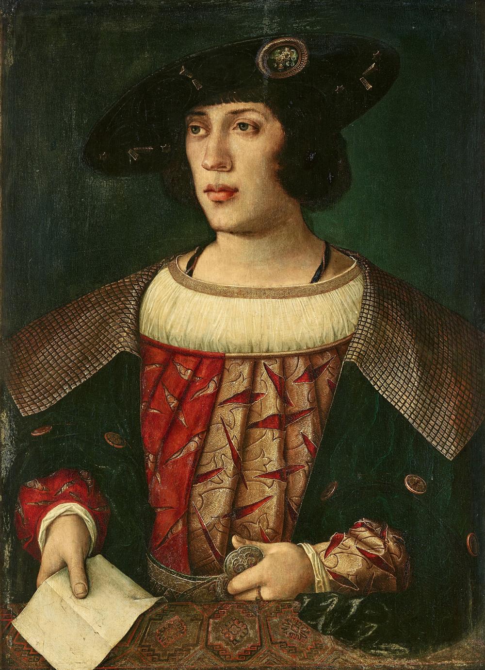 Bernard van Orley comparable auction result: bernard van orley portrait of a nobleman