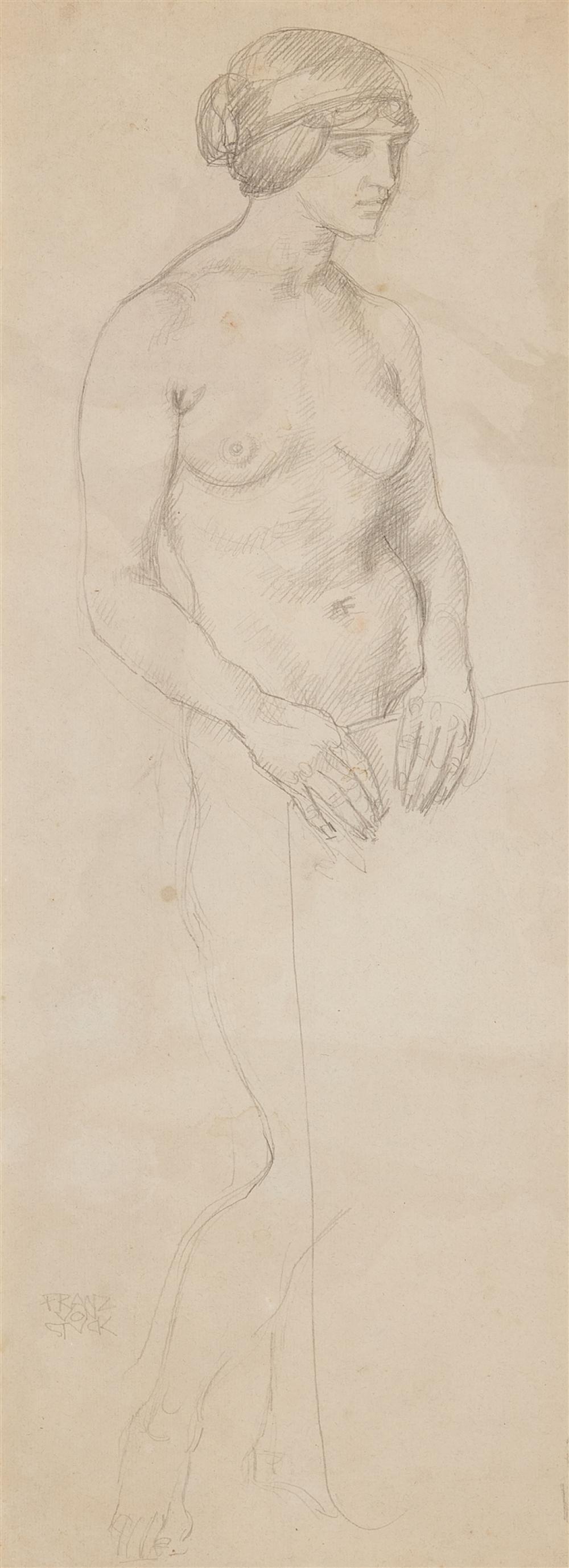 franz von stuck stading female nude · Lempertz · 2026-05-21 Franz von Stuck comparable auction result: franz von stuck stading female nude