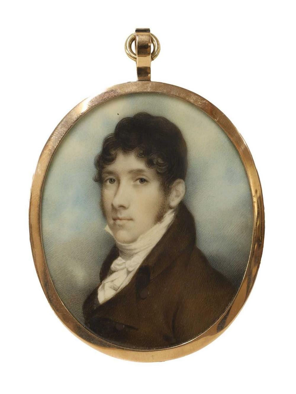 Andrew Plimer comparable auction result: andrew plimer british 1763 1837 portrait of a young man bust length in a brown coat