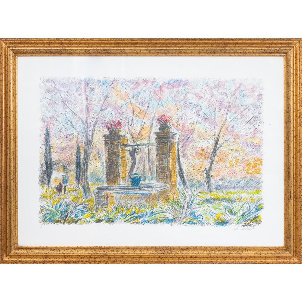 Michele Cascella comparable auction result: michele cascella litografia a colori