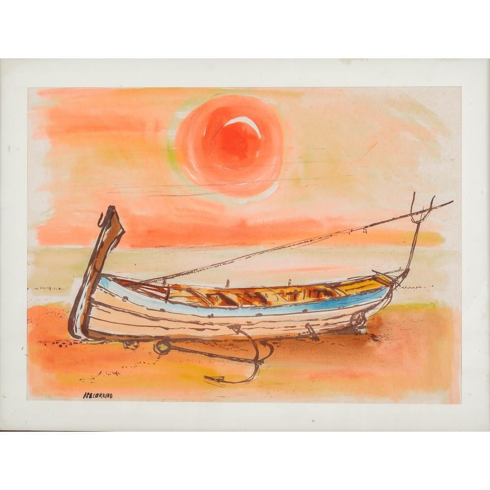 Aldo Pecoraino comparable auction result: aldo pecoraino acquarello su carta