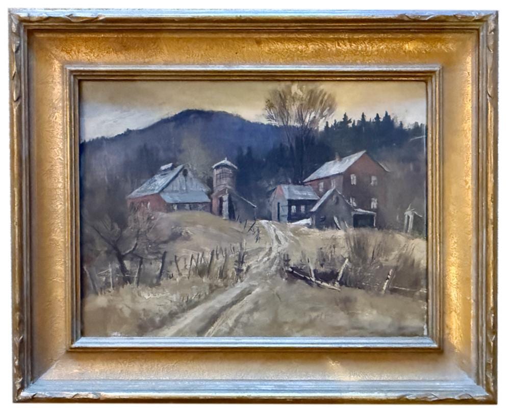 Charles Curtis Allen comparable auction result: charles curtis allen lonely farm weston ma oil on board