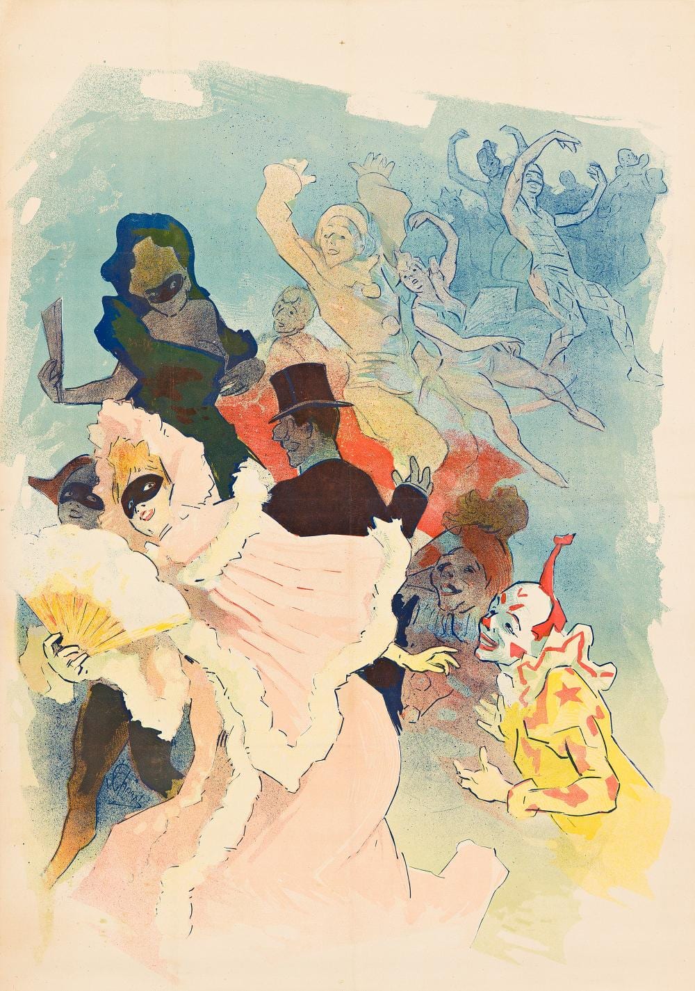 jules ch ret th tre de l op ra carnival 1894 · Swann Auction Galleries · 2026-05-21 Jules Chéret comparable auction result: jules ch ret th tre de l op ra carnival 1894
